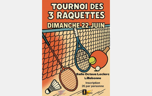 Tournoi 3 raquettes