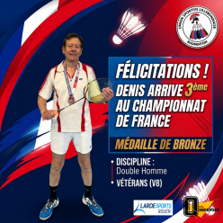 🥉 MÉDAILLE DE BRONZE POUR DENIS ! 🥉