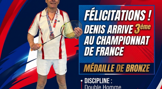 🥉 MÉDAILLE DE BRONZE POUR DENIS ! 🥉